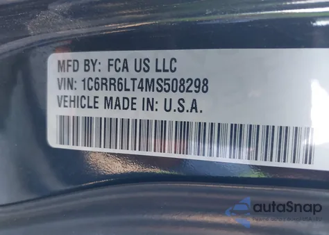 2021 Ram 1500 Classic Warlock 4X2 5'7 Box из США, поврежденный, VIN 1C6RR6LT4MS508298